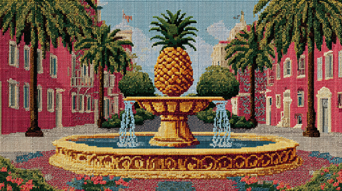 Wholesale | Charleston Landmark - Pineapple Fountain